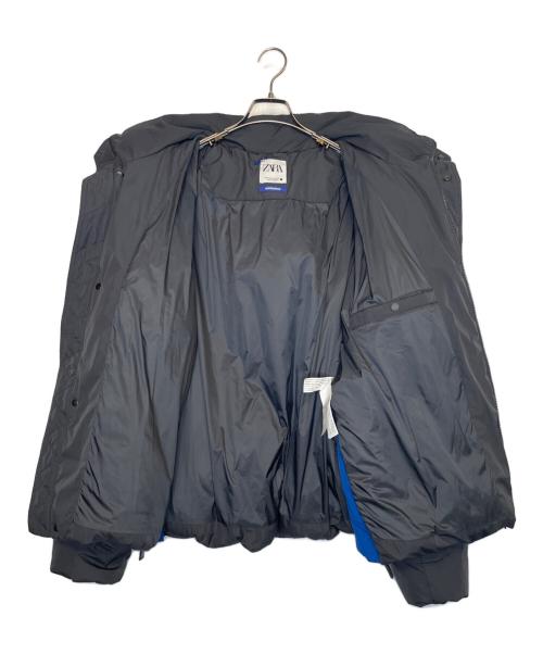 ZARA（ザラ）ZARA (ザラ) ADER error (アーダーエラー) ZARA ザラ ADER error アーダーエラー ダウンジャケット グレー×ブルー サイズ:Mの古着・服飾アイテム