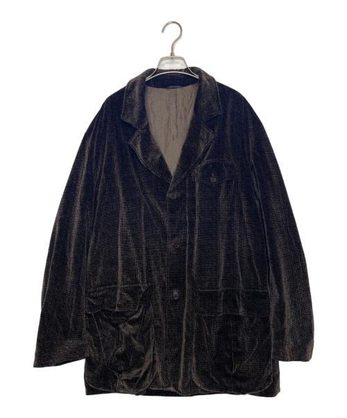 MISSONI UOMO（ミッソーニウオモ）MISSONI UOMO (ミッソーニウオモ) MISSONI UOMO ミッソーニウオモ ベロア テーラードジャケット 3ボタン ビッグシルエット ブラウン サイズ:不明の古着・服飾アイテム