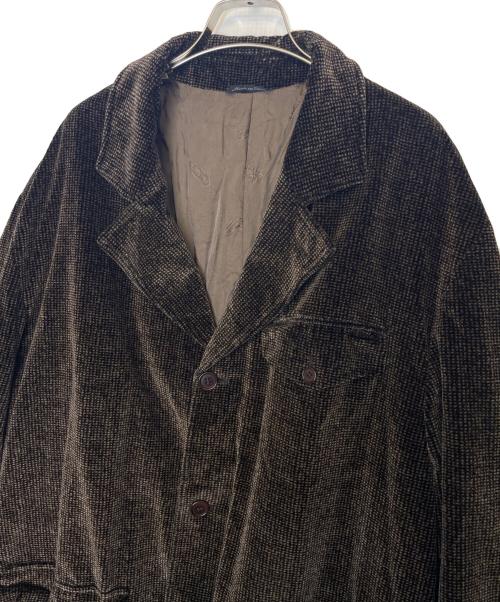 MISSONI UOMO（ミッソーニウオモ）MISSONI UOMO (ミッソーニウオモ) MISSONI UOMO ミッソーニウオモ ベロア テーラードジャケット 3ボタン ビッグシルエット ブラウン サイズ:不明の古着・服飾アイテム