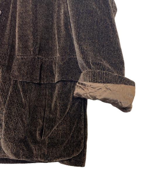 MISSONI UOMO（ミッソーニウオモ）MISSONI UOMO (ミッソーニウオモ) MISSONI UOMO ミッソーニウオモ ベロア テーラードジャケット 3ボタン ビッグシルエット ブラウン サイズ:不明の古着・服飾アイテム