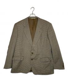 Burberry's（バーバリーズ）の古着「Burberry's バーバリーズ ガンクラブチェック テーラードジャケット」｜オリーブ