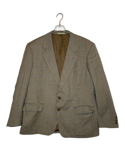 Burberry's（バーバリーズ）Burberry's (バーバリーズ) Burberry's バーバリーズ ガンクラブチェック テーラードジャケット オリーブ サイズ:talla 58 / 48の古着・服飾アイテム