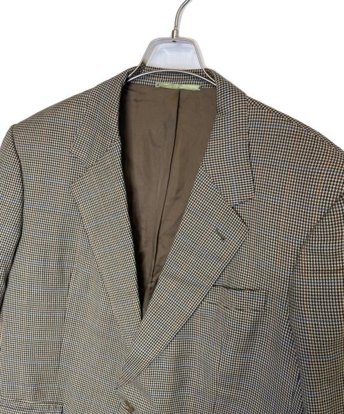 Burberry's（バーバリーズ）Burberry's (バーバリーズ) Burberry's バーバリーズ ガンクラブチェック テーラードジャケット オリーブ サイズ:talla 58 / 48の古着・服飾アイテム