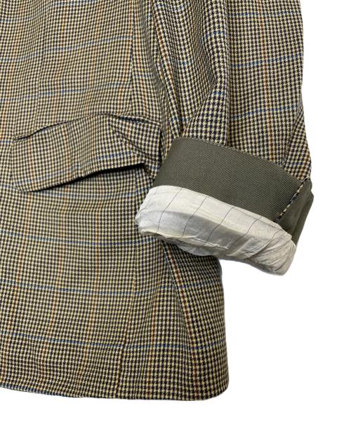 Burberry's（バーバリーズ）Burberry's (バーバリーズ) Burberry's バーバリーズ ガンクラブチェック テーラードジャケット オリーブ サイズ:talla 58 / 48の古着・服飾アイテム