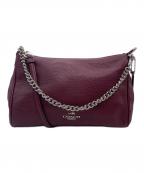 COACHコーチ）の古着「COACH コーチ 2WAY ハンドバッグ ペブルレザー キャリー クロスボディ F36666 」｜パープル
