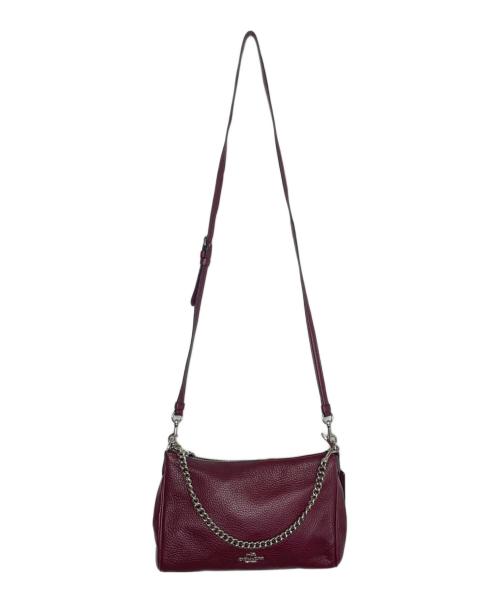COACH（コーチ）COACH (コーチ) COACH コーチ 2WAY ハンドバッグ ペブルレザー キャリー クロスボディ F36666  パープルの古着・服飾アイテム