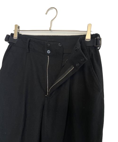 Y-3（ワイスリー）Y-3 (ワイスリー) Y-3 ワイスリー M CLASSIC WOOL FLANNEL CUFF PANTS フランネル ジョガーパンツ ブラック サイズ:XSの古着・服飾アイテム
