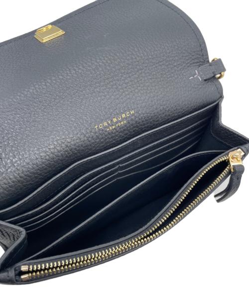 TORY BURCH（トリーバーチ）TORY BURCH (トリーバーチ) TORY BURCH トリーバーチ テア フラット ウォレット クロスボディ ショルダーウォレット 財布 ブラックの古着・服飾アイテム
