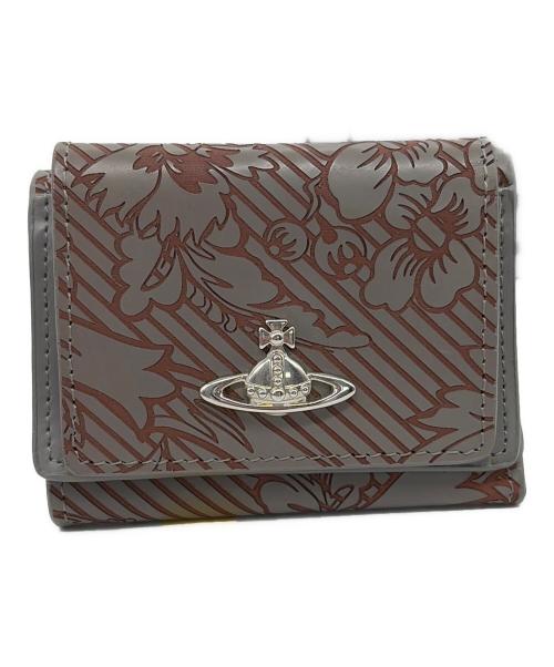 Vivienne Westwood（ヴィヴィアンウエストウッド）Vivienne Westwood (ヴィヴィアンウエストウッド) 3つ折り財布 ブラウン×グレーの古着・服飾アイテム