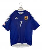 adidasアディダス）の古着「adidas アディダス 日本代表 中田英寿 ゲームシャツ サッカーユニフォーム サムライブルー 日韓」｜ブルー