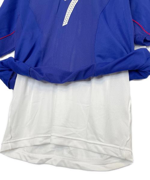 adidas（アディダス）adidas (アディダス) adidas アディダス 日本代表 中田英寿 ゲームシャツ サッカーユニフォーム サムライブルー 日韓 ブルー サイズ:Mの古着・服飾アイテム