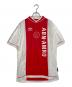 UMBRO（アンブロ）の古着「UMBRO サッカーユニフォーム ゲームシャツ 1999/2000 アヤックス クライフ記念パッチ ヨハンクライフ」｜レッド×ホワイト