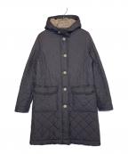 Traditional Weatherwearトラディショナルウェザーウェア）の古着「Traditional Weatherwear トラディショナルウェザーウェア 中綿 キルティング コート 裏ボア」｜グレー
