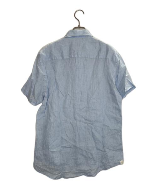 LORO PIANA（ロロピアーナ）LORO PIANA (ロロピアーナ) LORO PIANA ロロピアーナ 半袖シャツ リネン ブルー サイズ:Lの古着・服飾アイテム