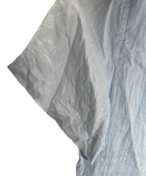 LORO PIANA（ロロピアーナ）LORO PIANA (ロロピアーナ) LORO PIANA ロロピアーナ 半袖シャツ リネン ブルー サイズ:Lの古着・服飾アイテム