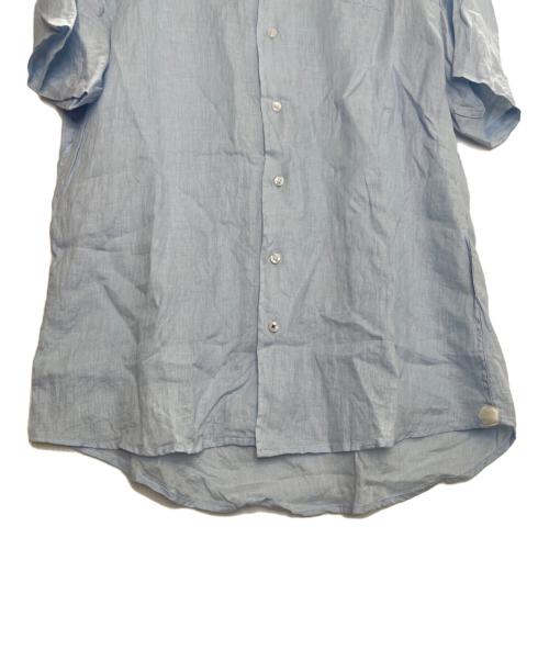 LORO PIANA（ロロピアーナ）LORO PIANA (ロロピアーナ) LORO PIANA ロロピアーナ 半袖シャツ リネン ブルー サイズ:Lの古着・服飾アイテム
