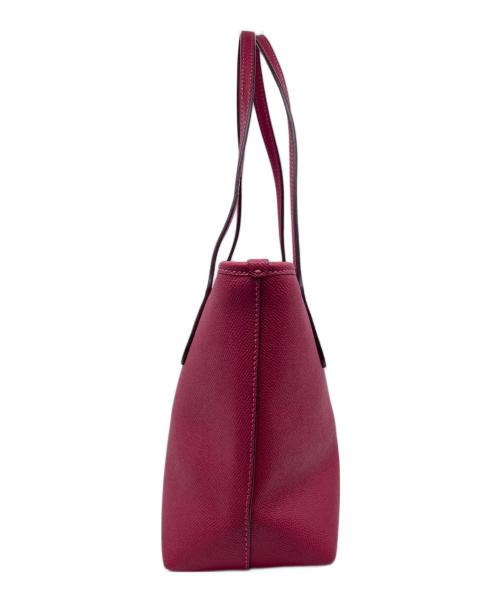 COACH（コーチ）COACH (コーチ) COACH コーチ クロスグレイン レザー ミニ シティ ジップ トートバッグ ハンドバッグ F22967 ピンク ピンクの古着・服飾アイテム