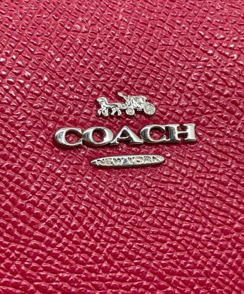 COACH（コーチ）COACH (コーチ) COACH コーチ クロスグレイン レザー ミニ シティ ジップ トートバッグ ハンドバッグ F22967 ピンク ピンクの古着・服飾アイテム