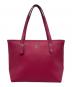 COACH（コーチ）の古着「COACH コーチ クロスグレイン レザー ミニ シティ ジップ トートバッグ ハンドバッグ F22967 ピンク」｜ピンク