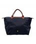 LONGCHAMP (ロンシャン) ロンシャン LONGCHAMP ル プリアージュ LE PLIAGE オリジナルトップ トートバッグ ハンドバッグ Mサイズ ブラック ブラウン×ブラック：8000円