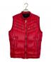 DIESEL（ディーゼル）の古着「DIESEL ディーゼル ダウンベスト バックロゴ レッド」｜レッド