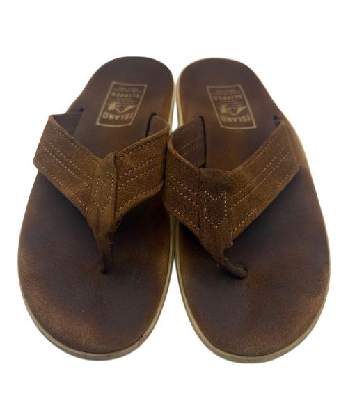 ISLAND SLIPPER（アイランドスリッパ）ISLAND SLIPPER (アイランドスリッパ) ビーチサンダル ブラウン サイズ:8の古着・服飾アイテム