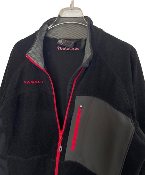 MAMMUT（マムート）MAMMUT (マムート) MAMMUT マムート Thermal Wool Fleece Jacket サーマル ウール フリースジャケット ブラック×レッド サイズ:XLの古着・服飾アイテム