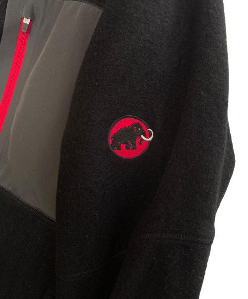 MAMMUT（マムート）MAMMUT (マムート) MAMMUT マムート Thermal Wool Fleece Jacket サーマル ウール フリースジャケット ブラック×レッド サイズ:XLの古着・服飾アイテム