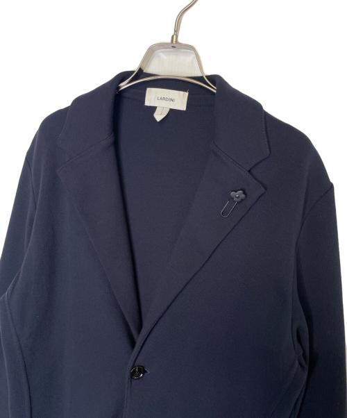LARDINI（ラルディーニ）LARDINI (ラルディーニ) LARDINI ラルディーニ ニット テーラードジャケット  ネイビー サイズ:Sの古着・服飾アイテム