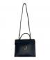 Christian Dior (クリスチャン ディオール) Christian Dior クリスチャン ディオール トロッター オーバル金具 ハンドバッグ 2WAY ブラック：25000円