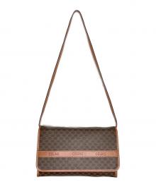 CELINE（セリーヌ）の古着「CELINE セリーヌ マカダム柄 ロゴ型押し M06 ショルダーバッグ」