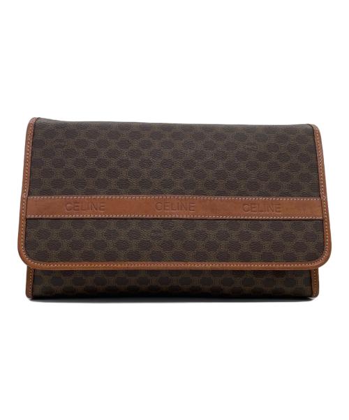 CELINE（セリーヌ）CELINE (セリーヌ) CELINE セリーヌ マカダム柄 ロゴ型押し M06 ショルダーバッグの古着・服飾アイテム