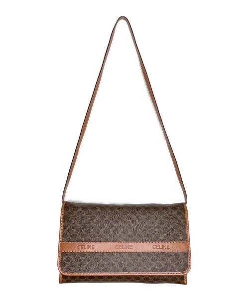 CELINE（セリーヌ）CELINE (セリーヌ) CELINE セリーヌ マカダム柄 ロゴ型押し M06 ショルダーバッグの古着・服飾アイテム