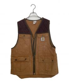 CarHartt（カーハート）の古着「CarHartt カーハート 90's ハンティングベスト アメリカ製 」｜ベージュ