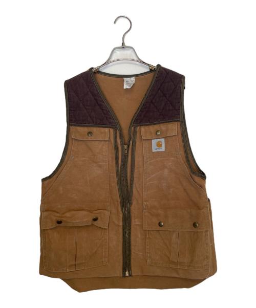 CarHartt（カーハート）CarHartt (カーハート) CarHartt カーハート 90's ハンティングベスト アメリカ製  ベージュ サイズ:MEDの古着・服飾アイテム