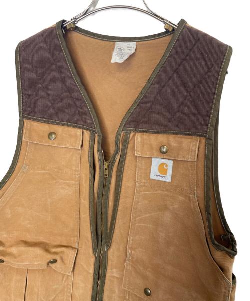 CarHartt（カーハート）CarHartt (カーハート) CarHartt カーハート 90's ハンティングベスト アメリカ製  ベージュ サイズ:MEDの古着・服飾アイテム