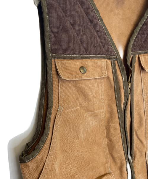 CarHartt（カーハート）CarHartt (カーハート) CarHartt カーハート 90's ハンティングベスト アメリカ製  ベージュ サイズ:MEDの古着・服飾アイテム
