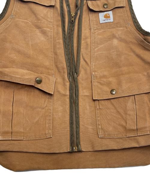 CarHartt（カーハート）CarHartt (カーハート) CarHartt カーハート 90's ハンティングベスト アメリカ製  ベージュ サイズ:MEDの古着・服飾アイテム
