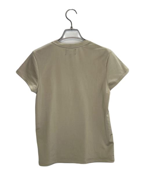 stussy（ステューシー）stussy (ステューシー) stussy ステューシー ミニストックロゴ Tシャツ クロップT チビT ベージュ サイズ:Sの古着・服飾アイテム