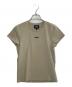 stussy（ステューシー）の古着「stussy ステューシー ミニストックロゴ Tシャツ クロップT チビT」｜ベージュ