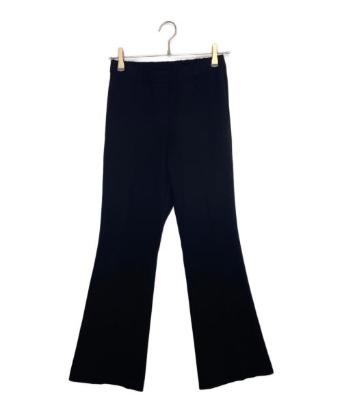 Spick and Span（スピック＆スパン）Spick and Span (スピック＆スパン) Spick and Span スピック＆スパン イージーストレートパンツ スラックス フレア ブラック サイズ:34の古着・服飾アイテム