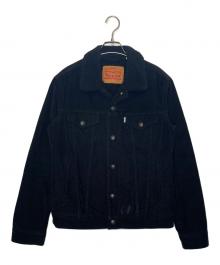 LEVI'S（リーバイス）の古着「LEVI'S リーバイス ボア コーデュロイ トラッカージャケット ランチジャケット」｜ブラック
