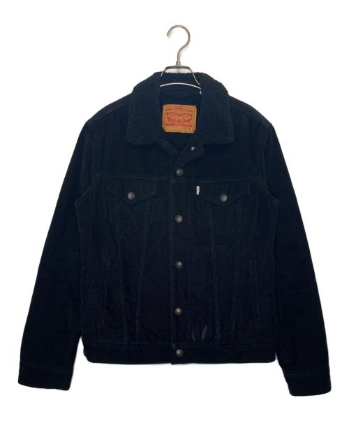 LEVI'S（リーバイス）LEVI'S (リーバイス) LEVI'S リーバイス ボア コーデュロイ トラッカージャケット ランチジャケット ブラック サイズ:Sの古着・服飾アイテム