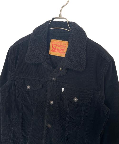 LEVI'S（リーバイス）LEVI'S (リーバイス) LEVI'S リーバイス ボア コーデュロイ トラッカージャケット ランチジャケット ブラック サイズ:Sの古着・服飾アイテム