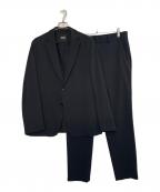 HUGO BOSSヒューゴ ボス）の古着「HUGO BOSS ヒューゴボス wrinkle resistant リンクルレジスタント performance stretch パフォーマンスストレッチ セットアップ スーツ」｜ブラック