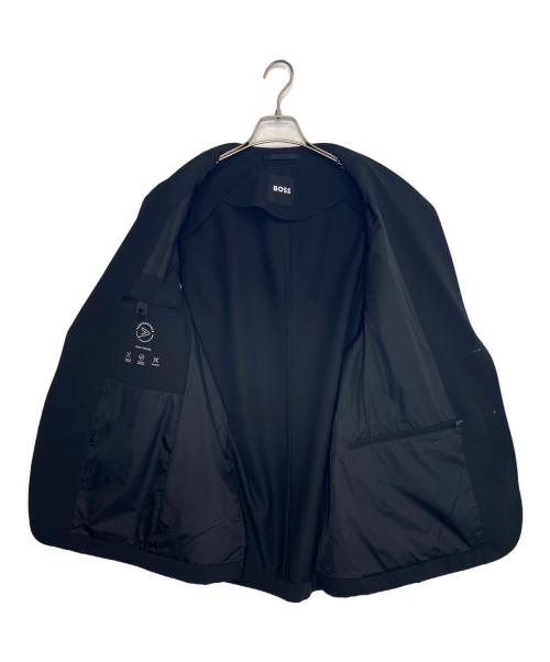 HUGO BOSS（ヒューゴ ボス）HUGO BOSS HUGO BOSS ヒューゴボス wrinkle resistant リンクルレジスタント performance stretch パフォーマンスストレッチ セットアップ スーツ ブラック サイズ:52の古着・服飾アイテム