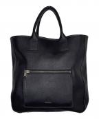 PAUL SMITHポールスミス）の古着「Paul Smith ポールスミス あおり トートバッグ サフィアーノレザー ビジネス」｜ブラック