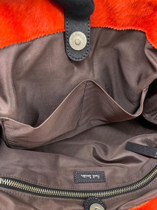 PAUL SMITH（ポールスミス）PAUL SMITH (ポールスミス) Paul Smith ポールスミス あおり トートバッグ サフィアーノレザー ビジネス ブラックの古着・服飾アイテム
