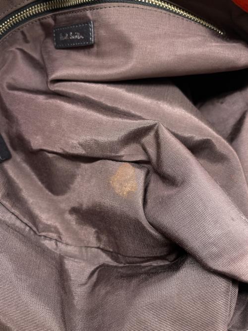 PAUL SMITH（ポールスミス）PAUL SMITH (ポールスミス) Paul Smith ポールスミス あおり トートバッグ サフィアーノレザー ビジネス ブラックの古着・服飾アイテム