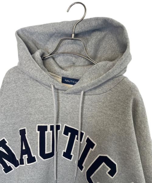 NAUTICA（ノーティカ）NAUTICA (ノーティカ) NAUTICA ノーティカ アーチロゴ パーカー ビッグシルエット グレー サイズ:Lの古着・服飾アイテム